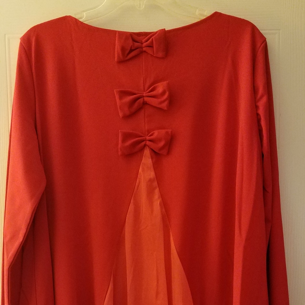 Lili❤gal new in pkg red long sleeve top, size XL